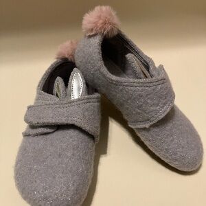 Cozy Gray Kids Bunny Rabbit Shoes Living Kitzbühel Brand Size 30